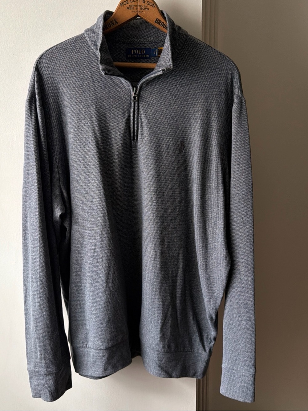 Polo Ralph Lauren 1/4 Quarter Zip Pullover Sweater Men’s Size L Preppy Old Money